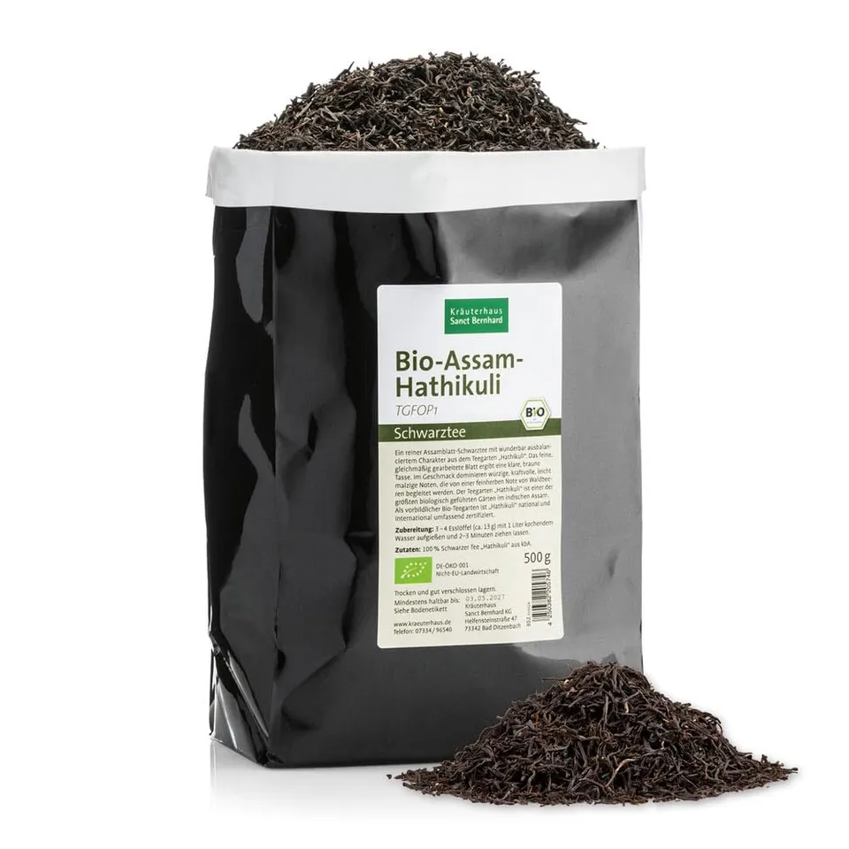 sanct-bernhard-bio-assam-hathikuli-schwarztee-500-g-lose image 1