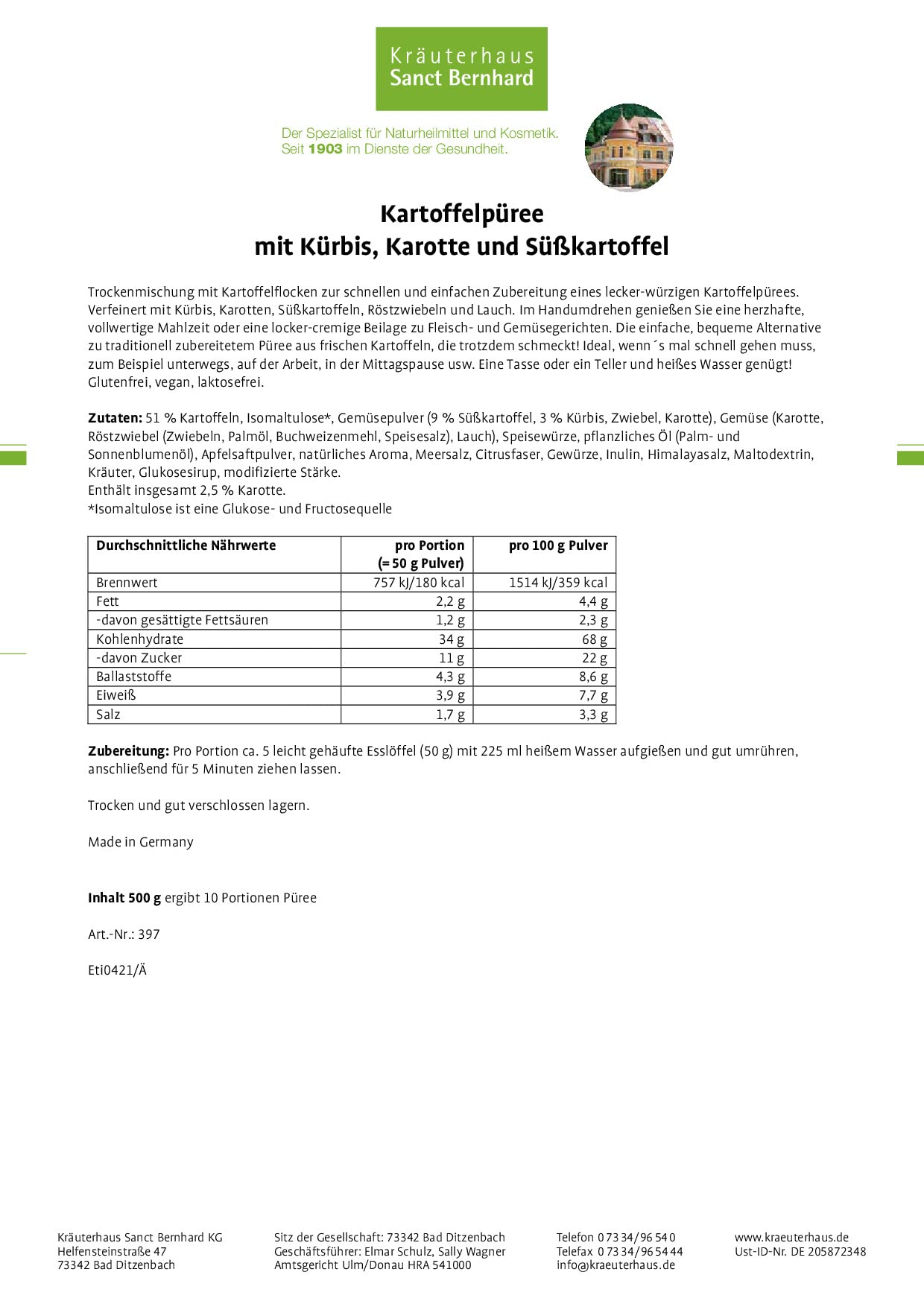kr-uterhaus-sanct-bernhard-kartoffelp-ree-k-rbis-500-g-vegan image 2