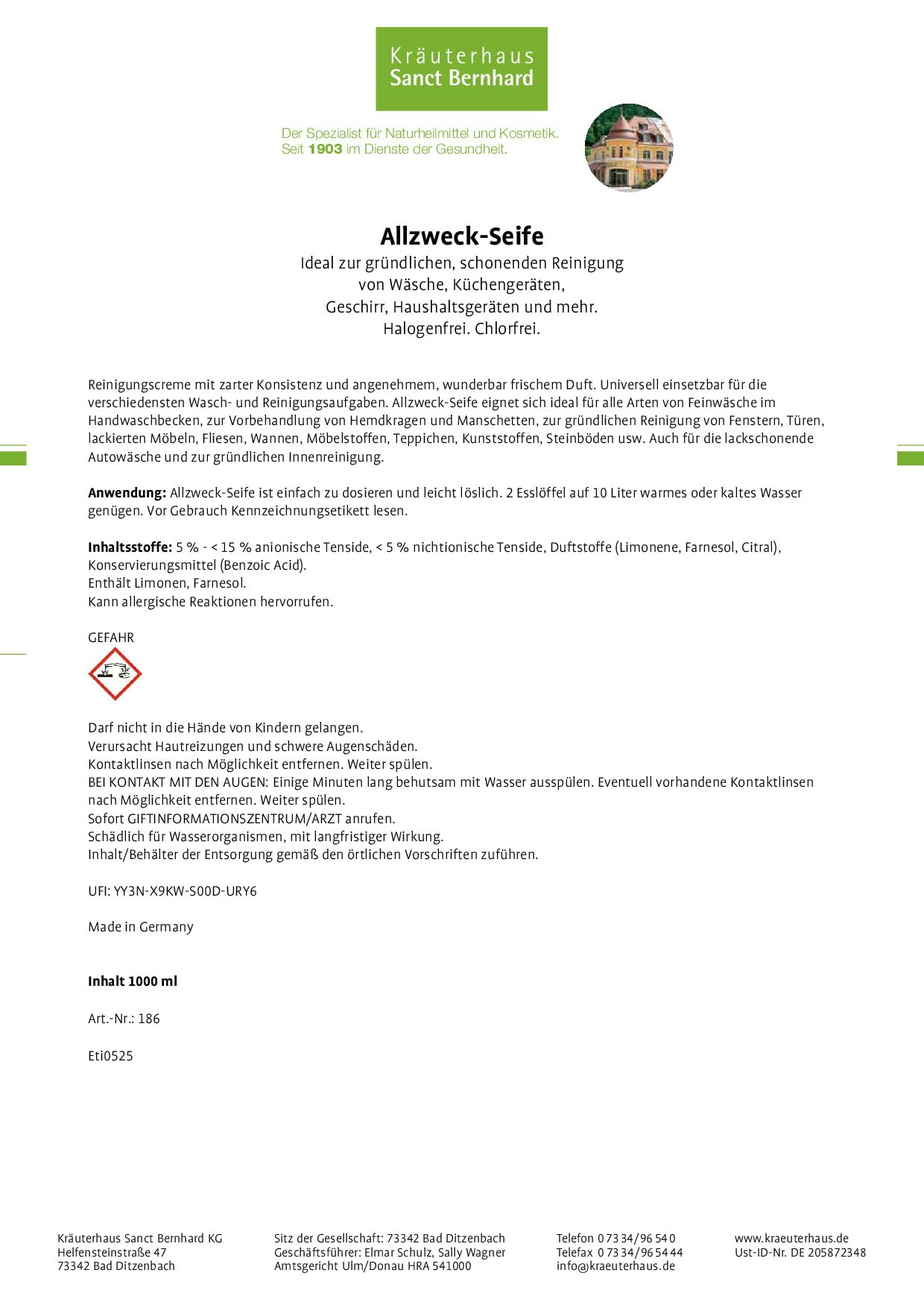 kr-uterhaus-sanct-bernhard-allzweck-seife-zitrone-1-liter image 2