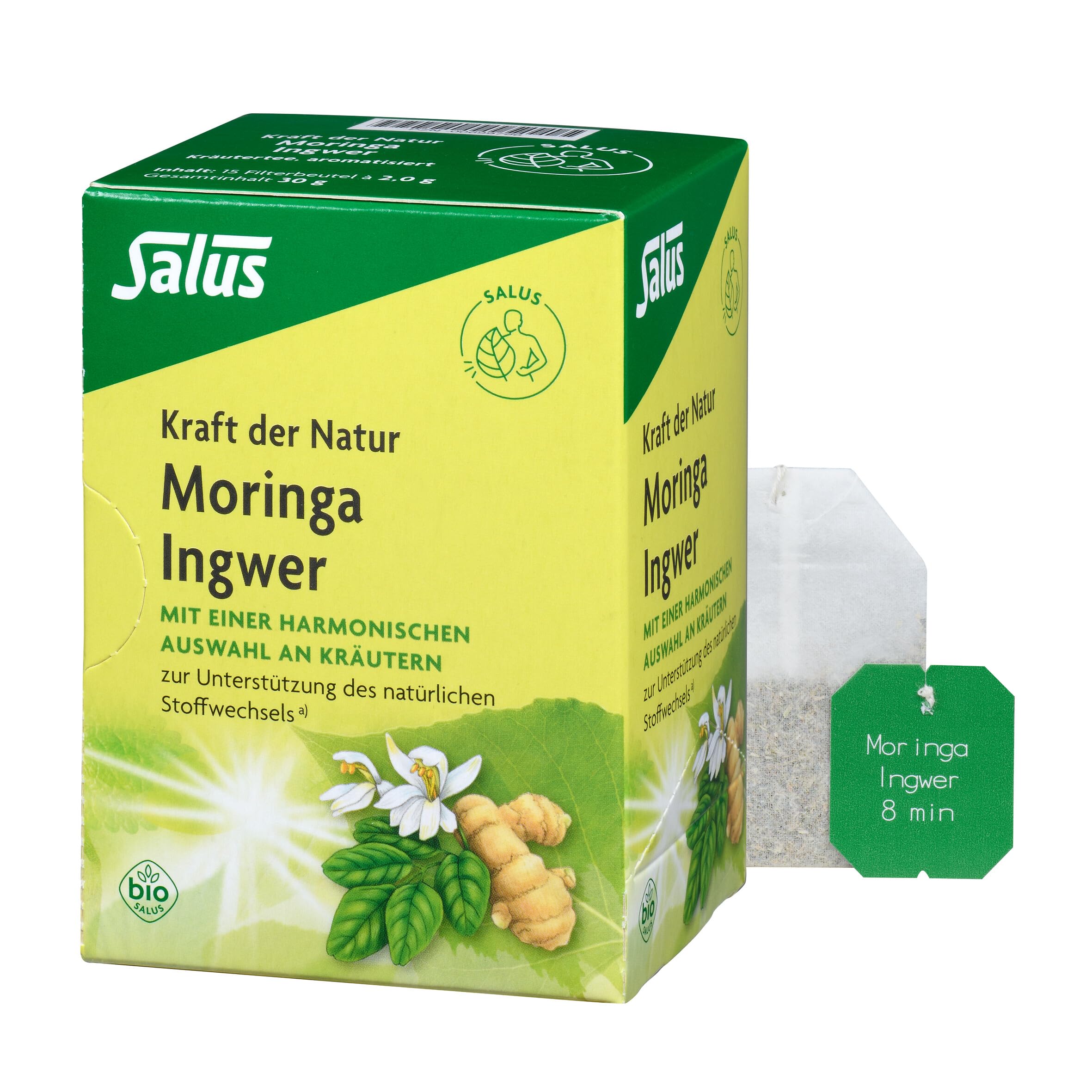 salus-kraft-der-natur-moringa-ingwer-tee-bio-15-stoffwechsel image 1