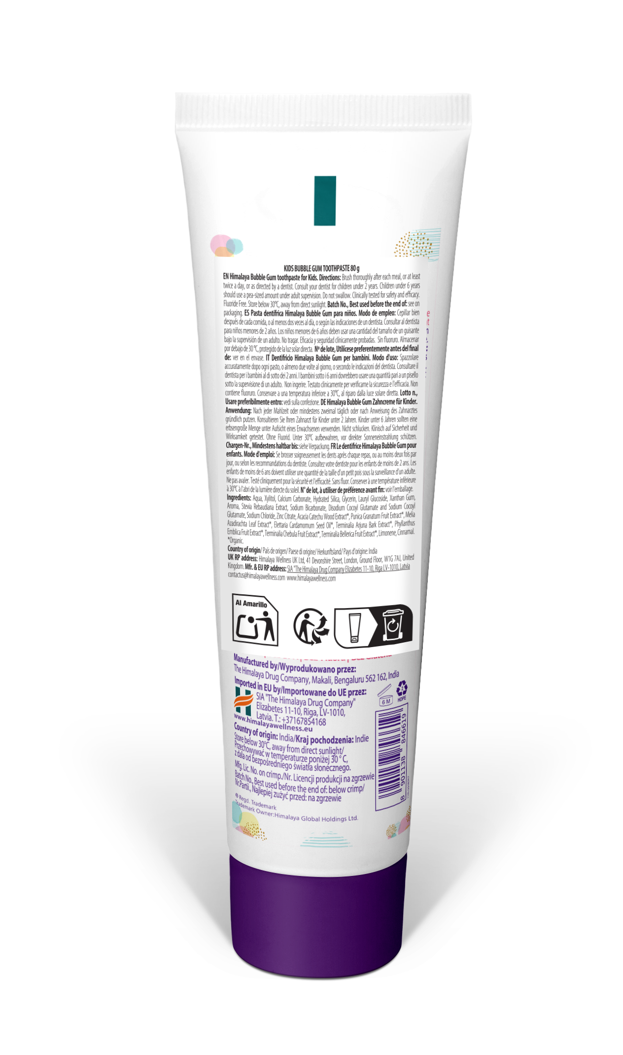 himalaya-kids-bubblegum-zahnpasta-80-g-ohne-fluorid image 6