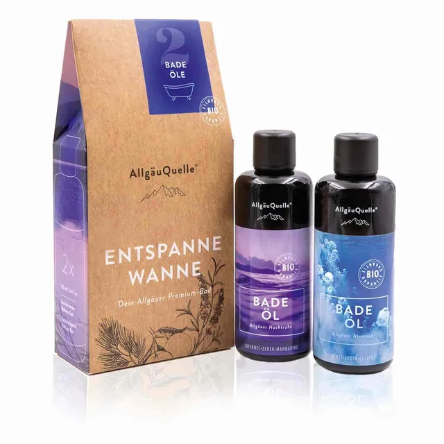 allg-uquelle-bade-le-bio-bade-l-set-atemwohl-nachtruhe-2x100ml image 1