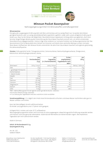 sanct-bernhard-minesan-pocket-basenpulver-30-portionsbeutel image 4
