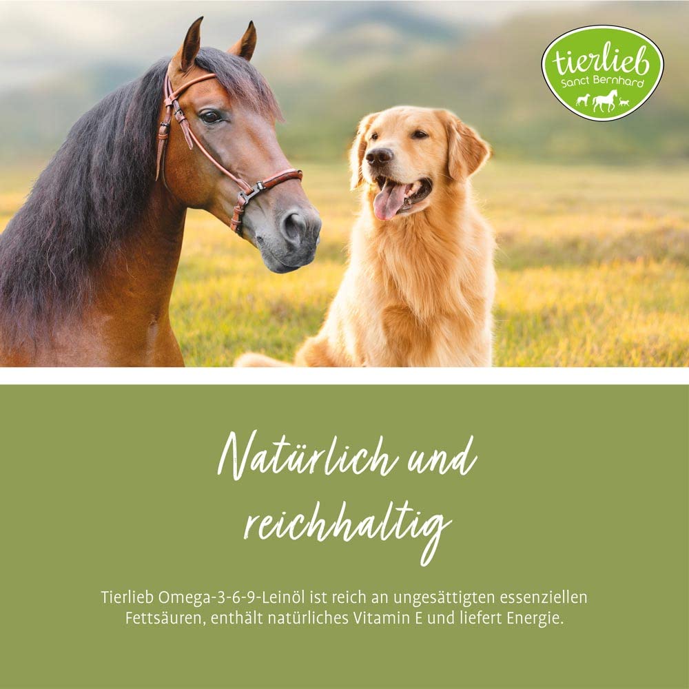sanct-bernhard-tierlieb-lein-l-omega-3-6-9-1-liter-hund-pferd image 2
