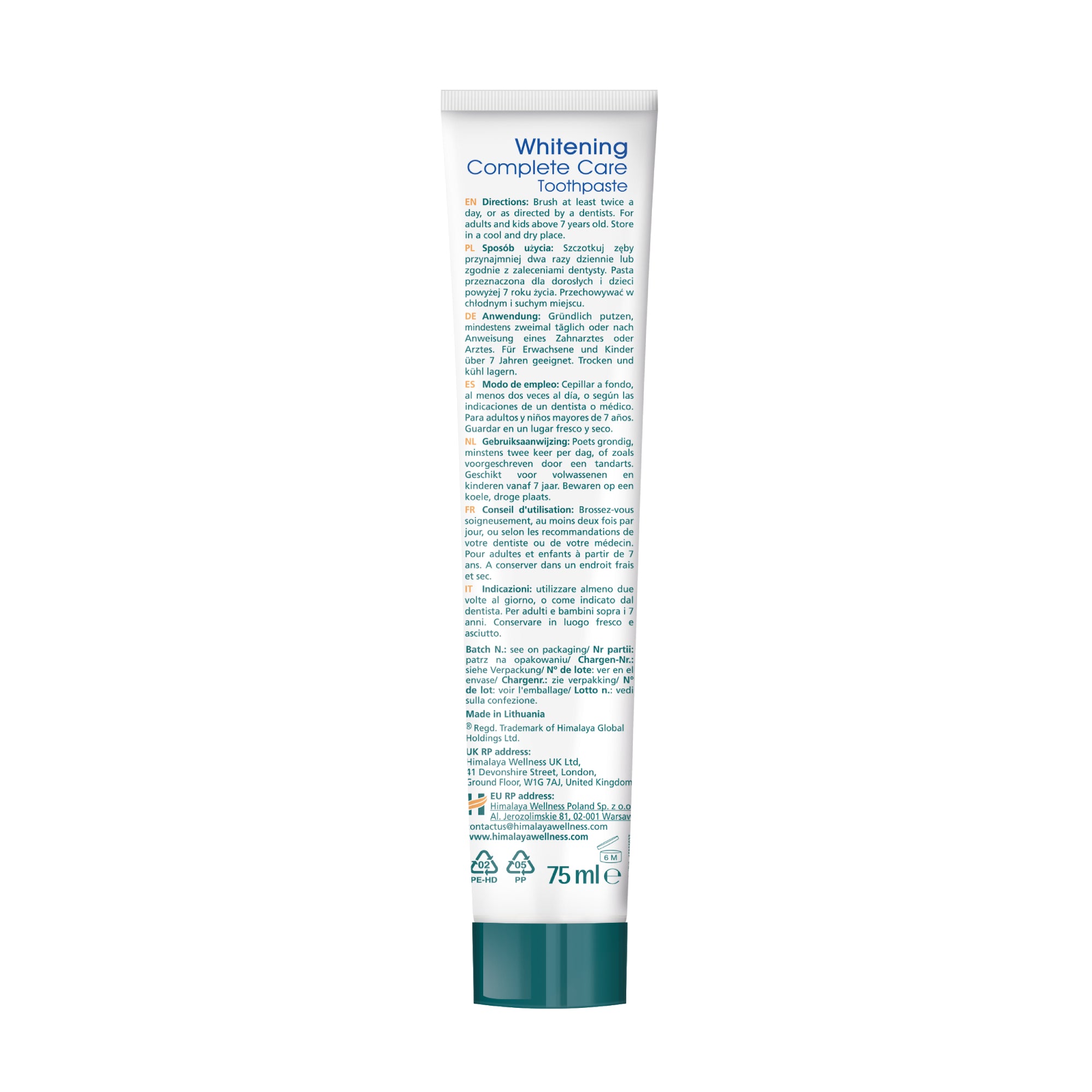 himalaya-botanique-complete-care-zahncreme-75-ml-pfefferminz-whitening image 7