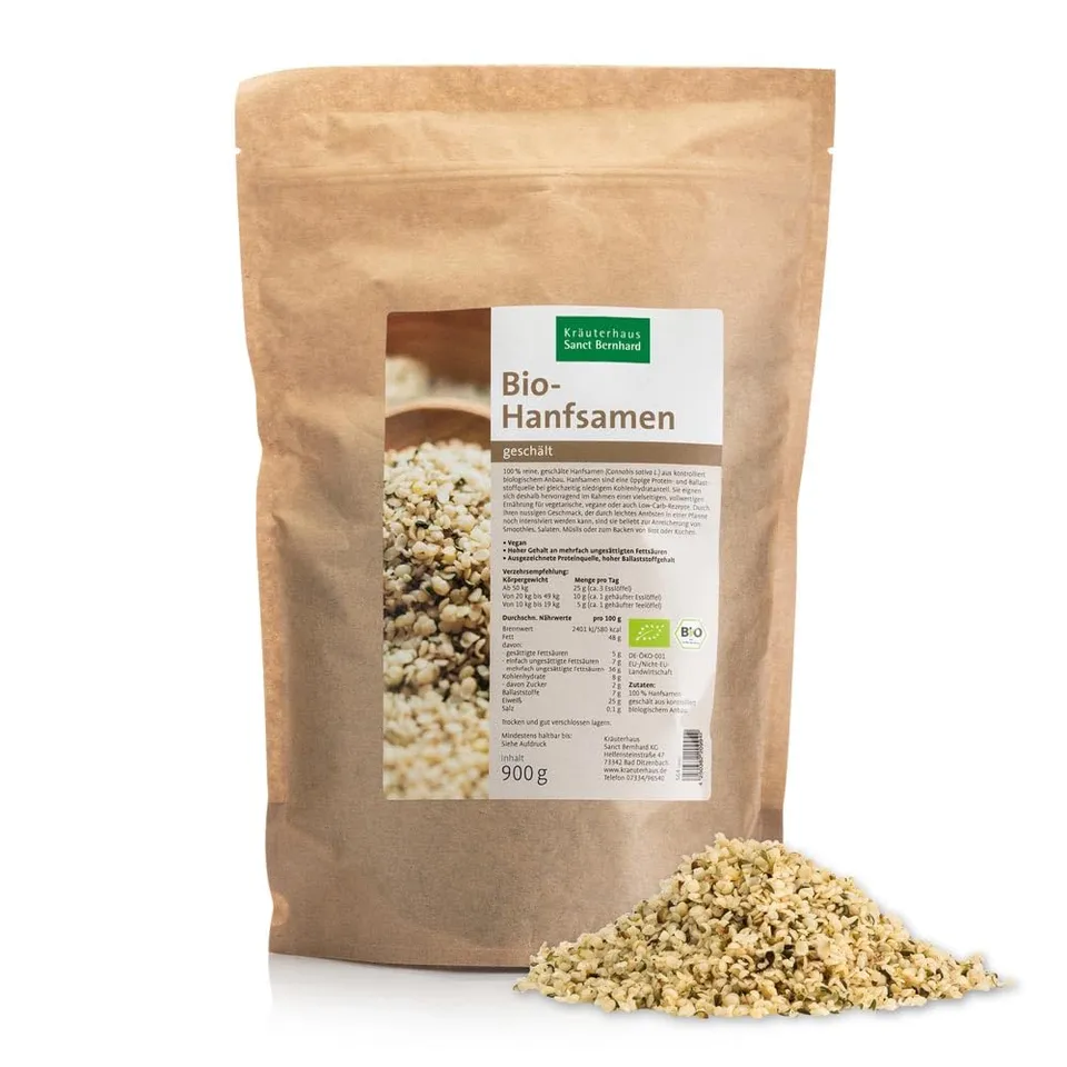 sanct-bernhard-bio-hanfsamen-gesch-lt-900-g-glutenfrei-vegan image 1