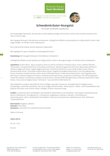 sanct-bernhard-schwedenkr-uter-haargeist-haarwasser-150-ml-brennnessel image 4