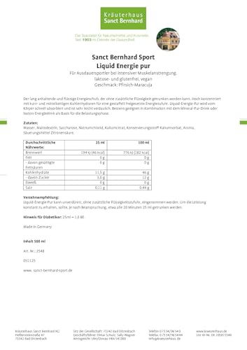 sanct-bernhard-sport-liquid-energie-pur-500-ml-pfirsich-maracuja-gel image 6