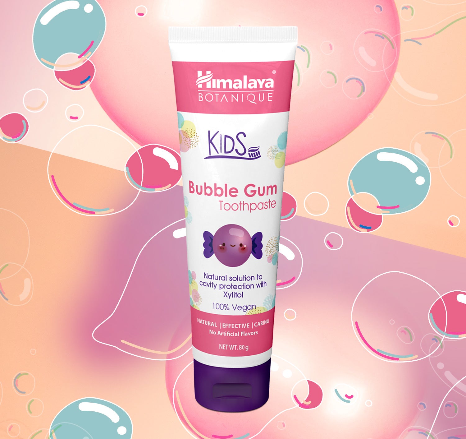 himalaya-kids-bubblegum-zahnpasta-80-g-ohne-fluorid image 2