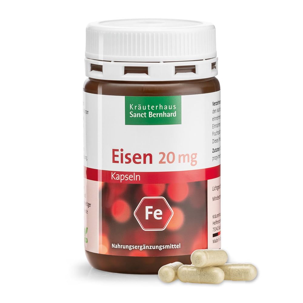 sanct-bernhard-eisen-kapseln-vegan-120-st-20-mg-eisen image 1