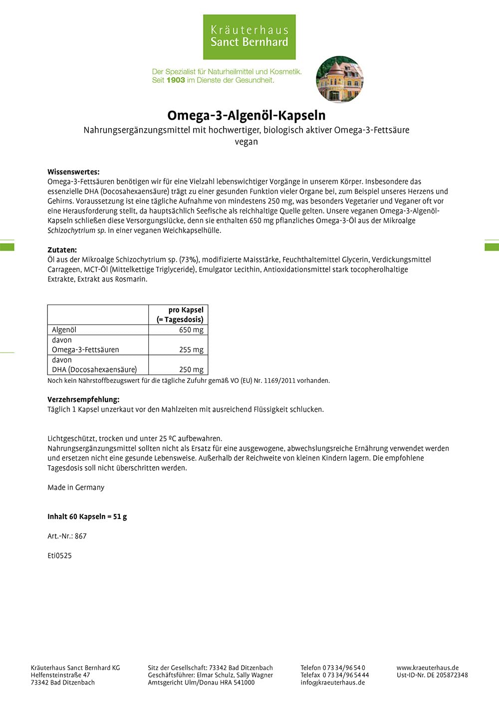 sanct-bernhard-omega-3-algen-l-60-kapseln-vegan-650-mg image 6