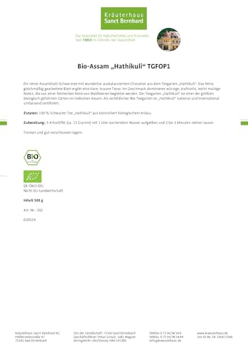 sanct-bernhard-bio-assam-hathikuli-schwarztee-500-g-lose image 4