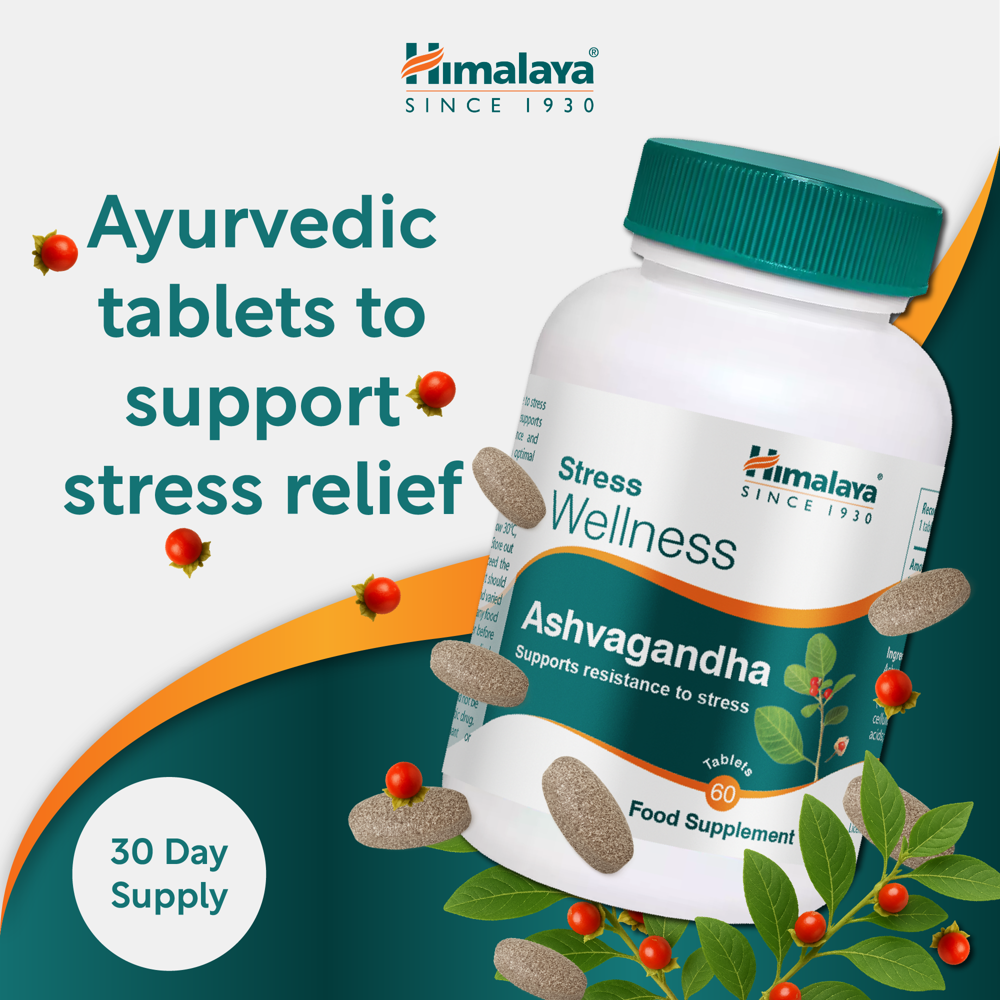 himalaya-ashvagandha-stress-wellness-60-tabletten-vegan image 2