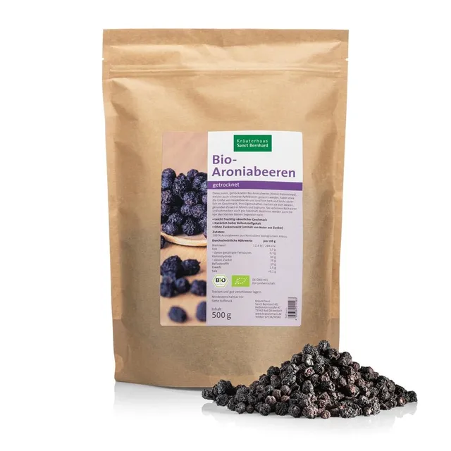 sanct-bernhard-bio-aroniabeeren-getrocknet-500-g-ballaststoffreich image 1