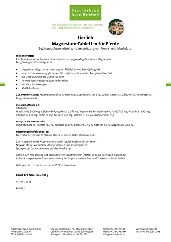 tierlieb-magnesium-tabletten-pferd-170-st-ck-muskeln-nerven image 4