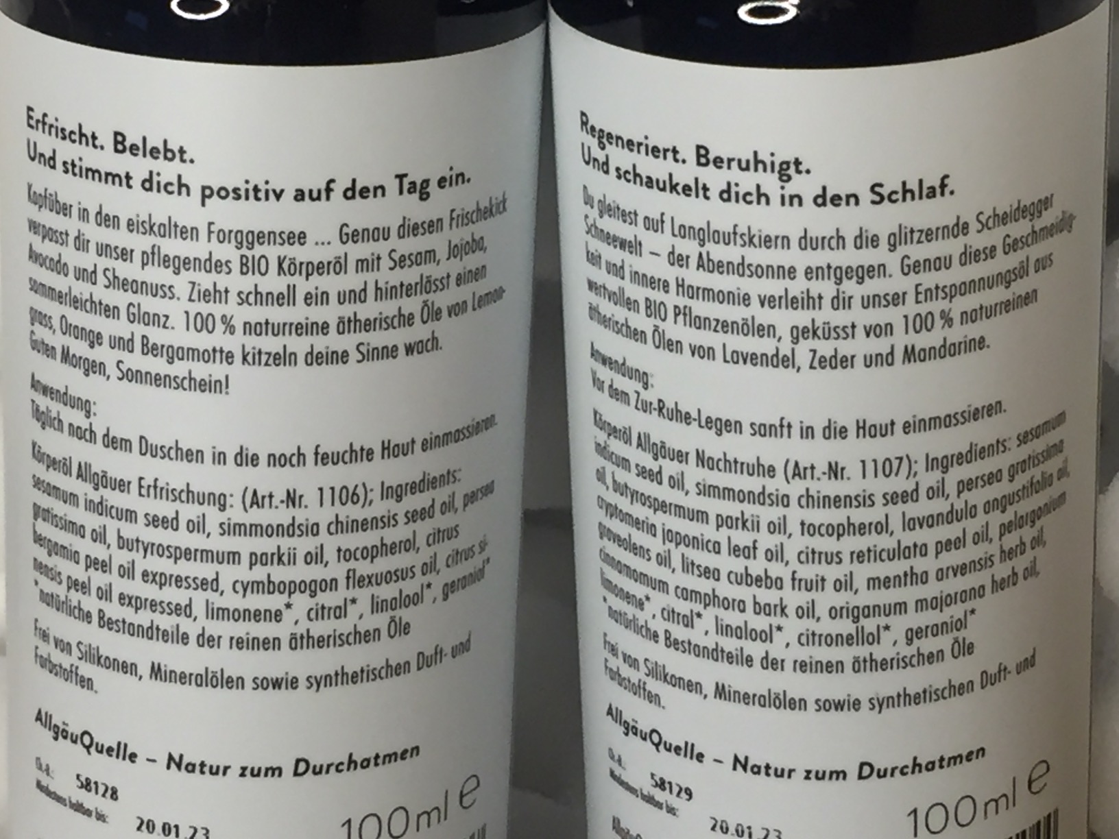 Beide Düfte toll
