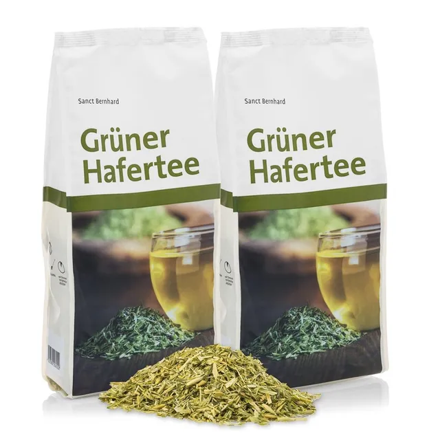 sanct-bernhard-gr-ner-hafertee-kr-utertee-lose-2x250-g-trinkkur image 1