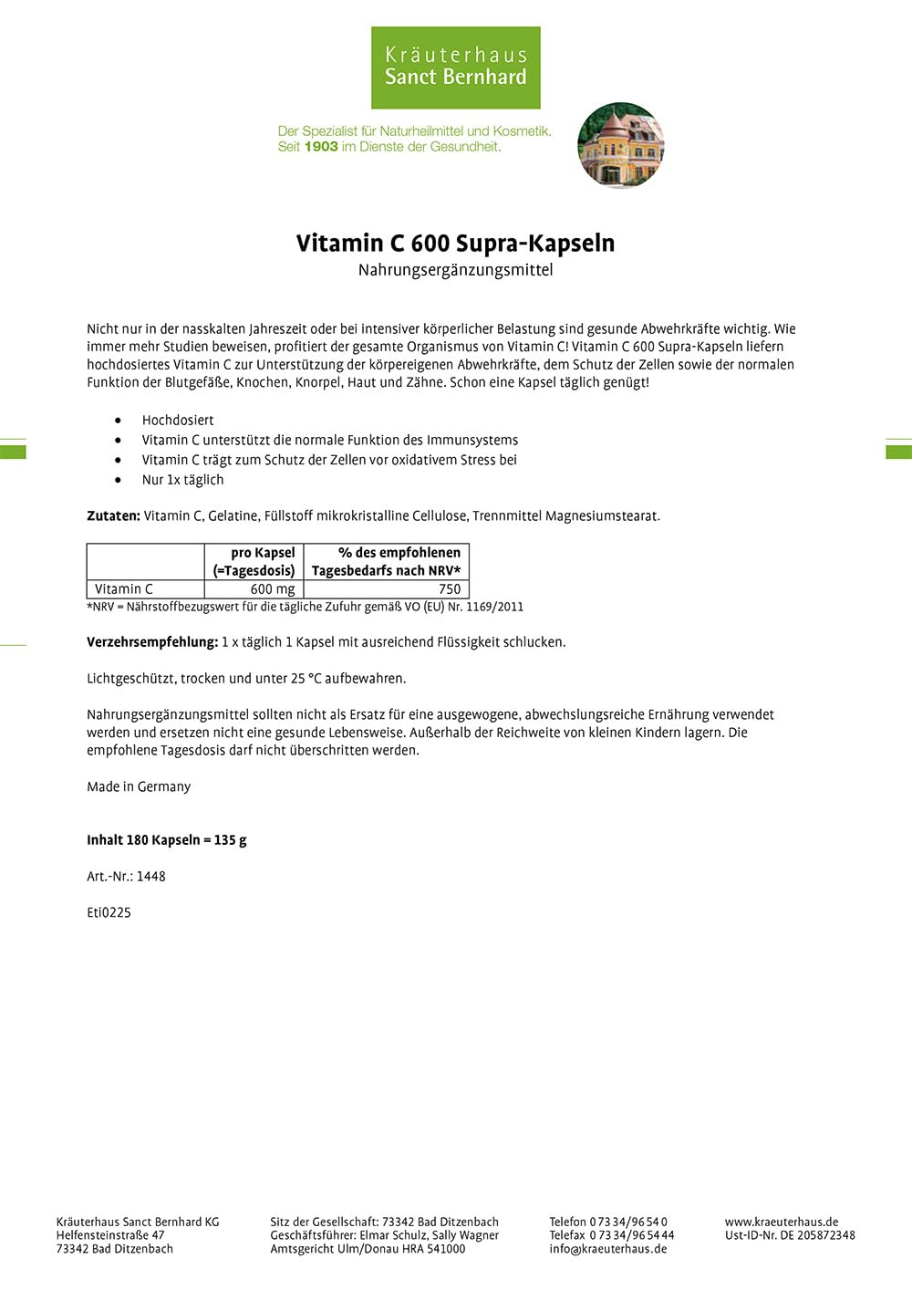 sanct-bernhard-vitamin-c-600-supra-kapseln-180-kapseln-hochdosiert image 3