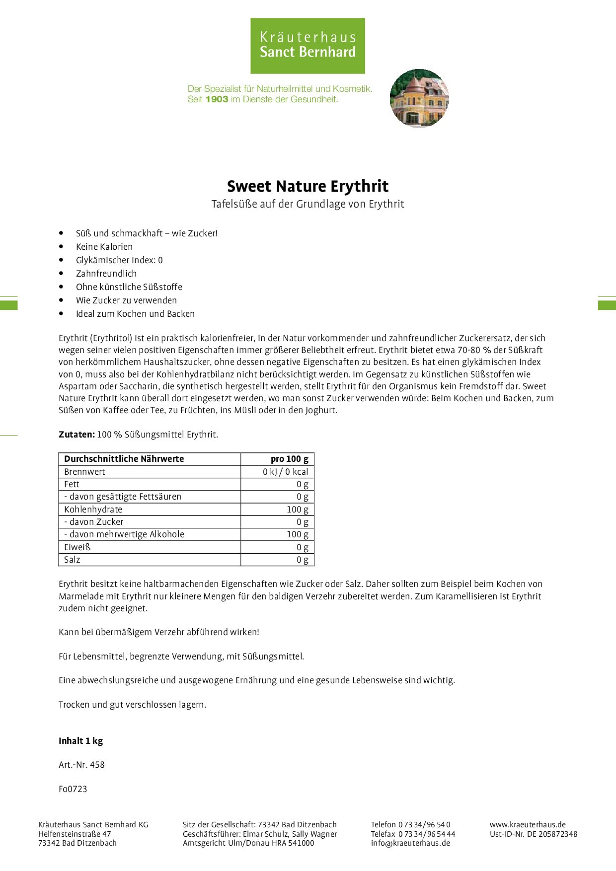 kr-uterhaus-sanct-bernhard-sweet-nature-erythrit-tafels-e-1-kg image 2