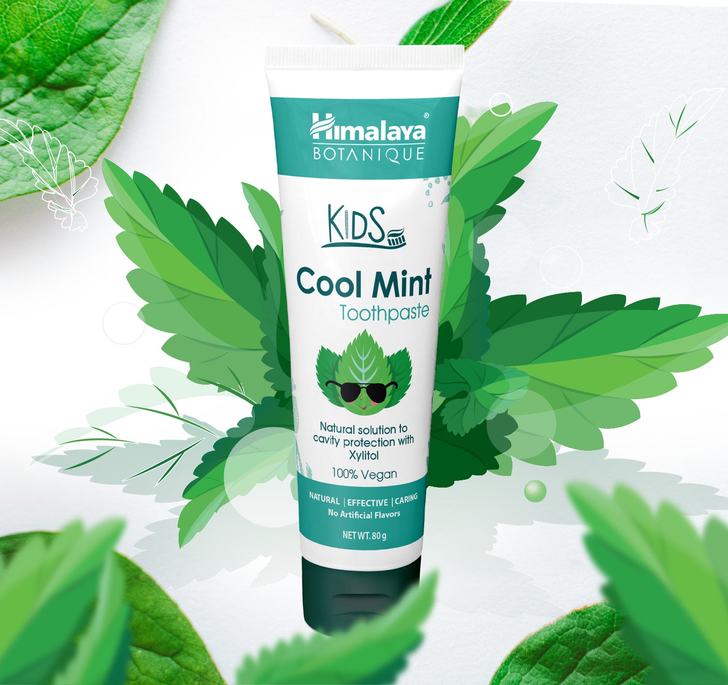 himalaya-kids-zahnpasta-80-g-cool-mint-zahnschmelz image 2