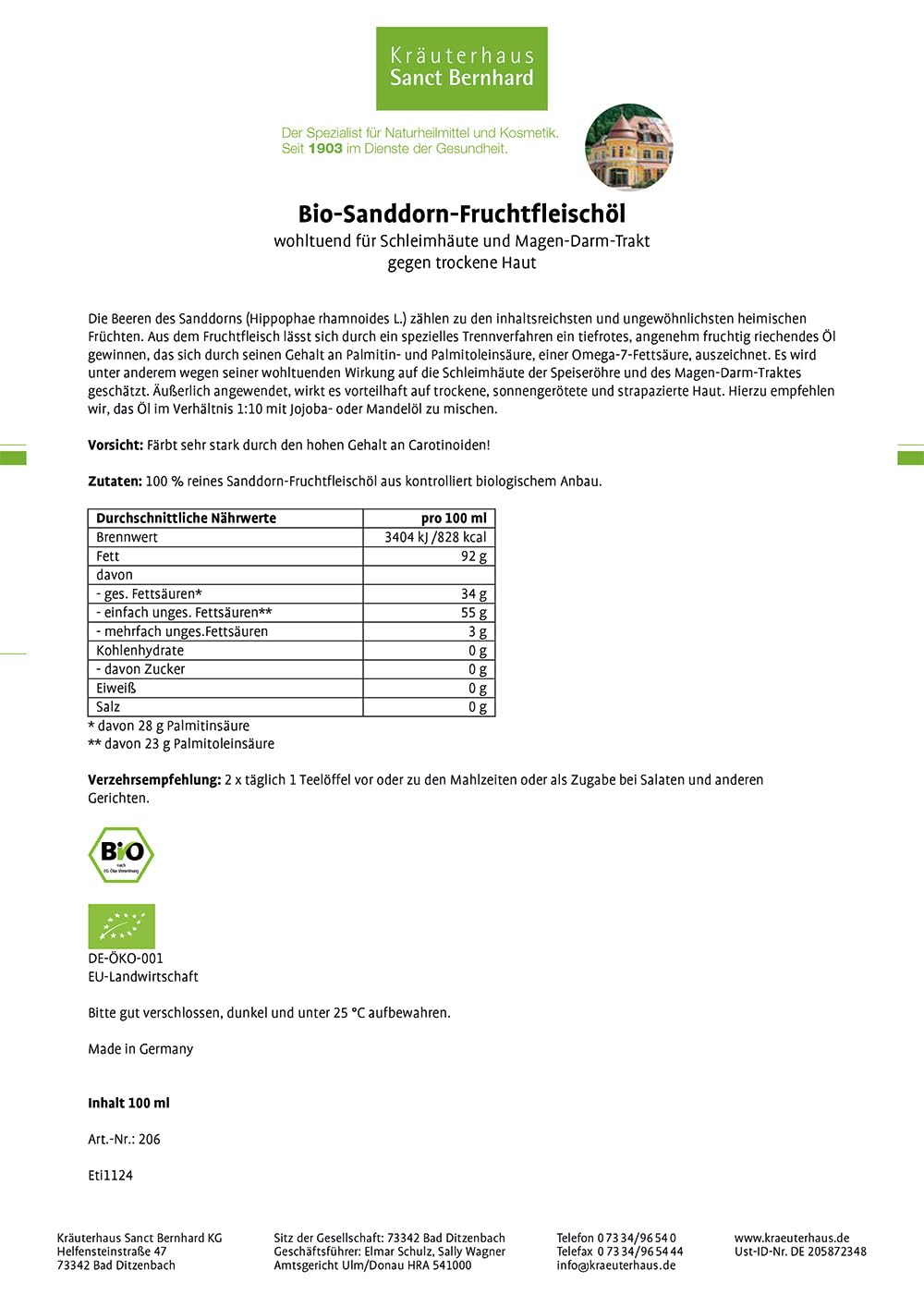 sanct-bernhard-sanddorn-fruchtfleisch-l-bio-100-ml-omega-7 image 7