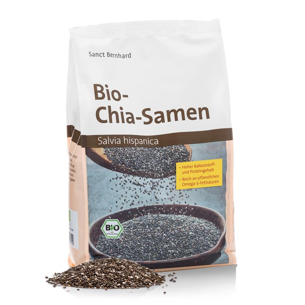 sanct-bernhard-bio-chia-samen-1000-g-pflanzliches-omega-3-superfood image 1
