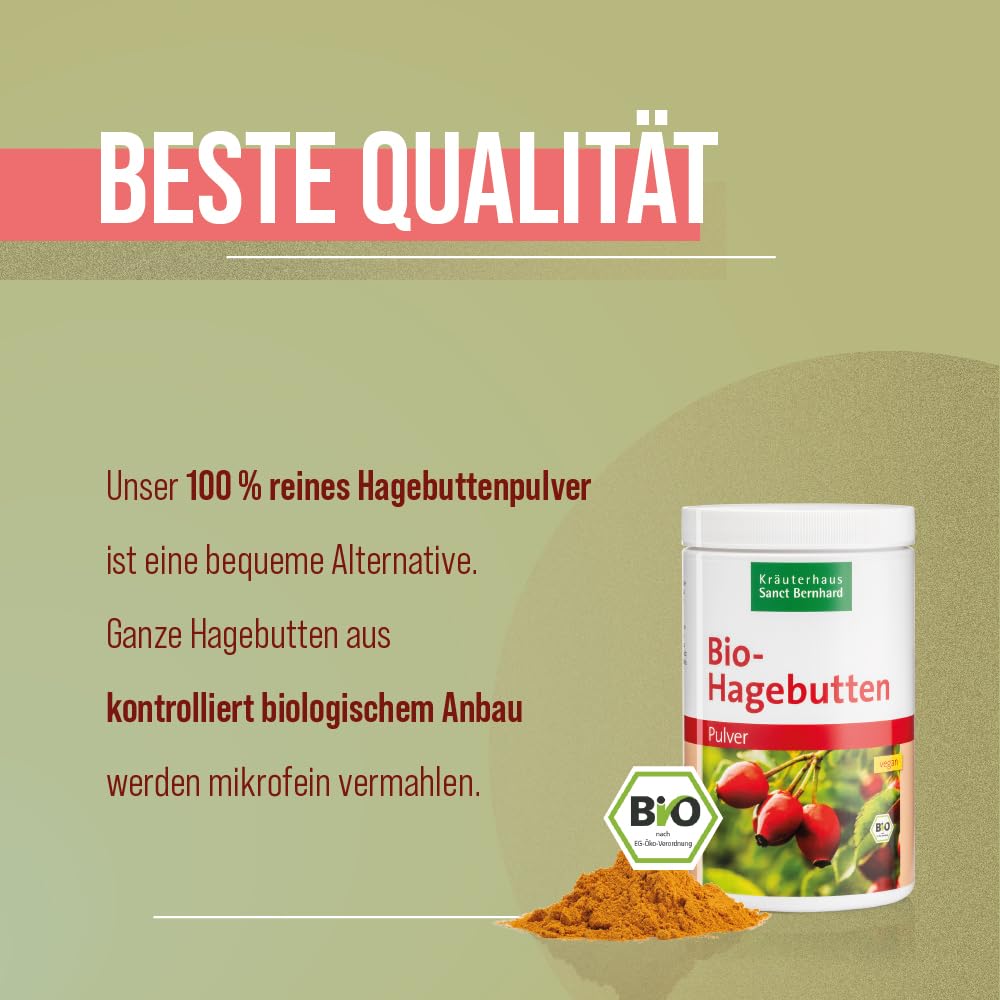 sanct-bernhard-bio-hagebutten-pulver-500-g-vegan-smoothie image 3