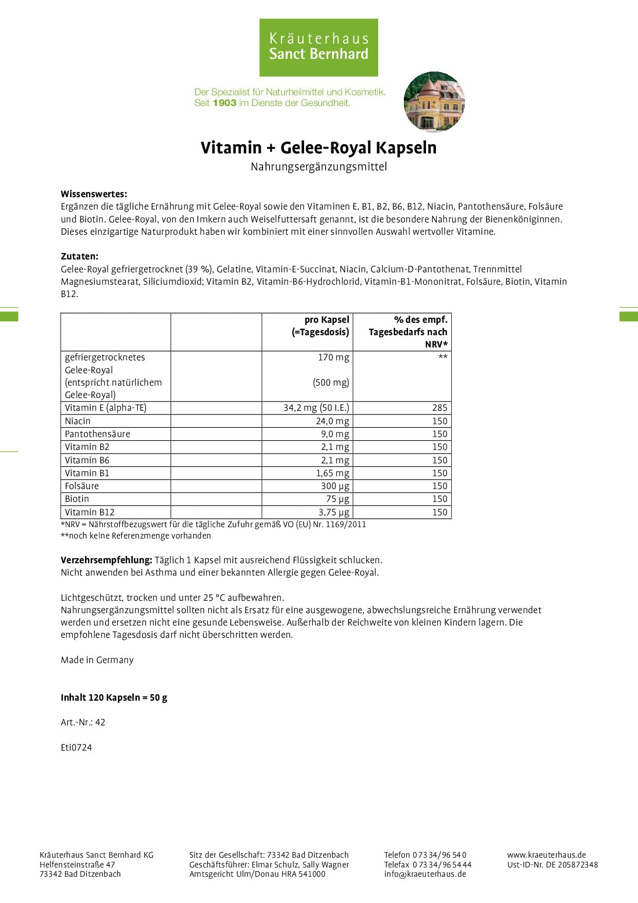 sanct-bernhard-gelee-royal-vitamin-kapseln-120-st-b-komplex image 6