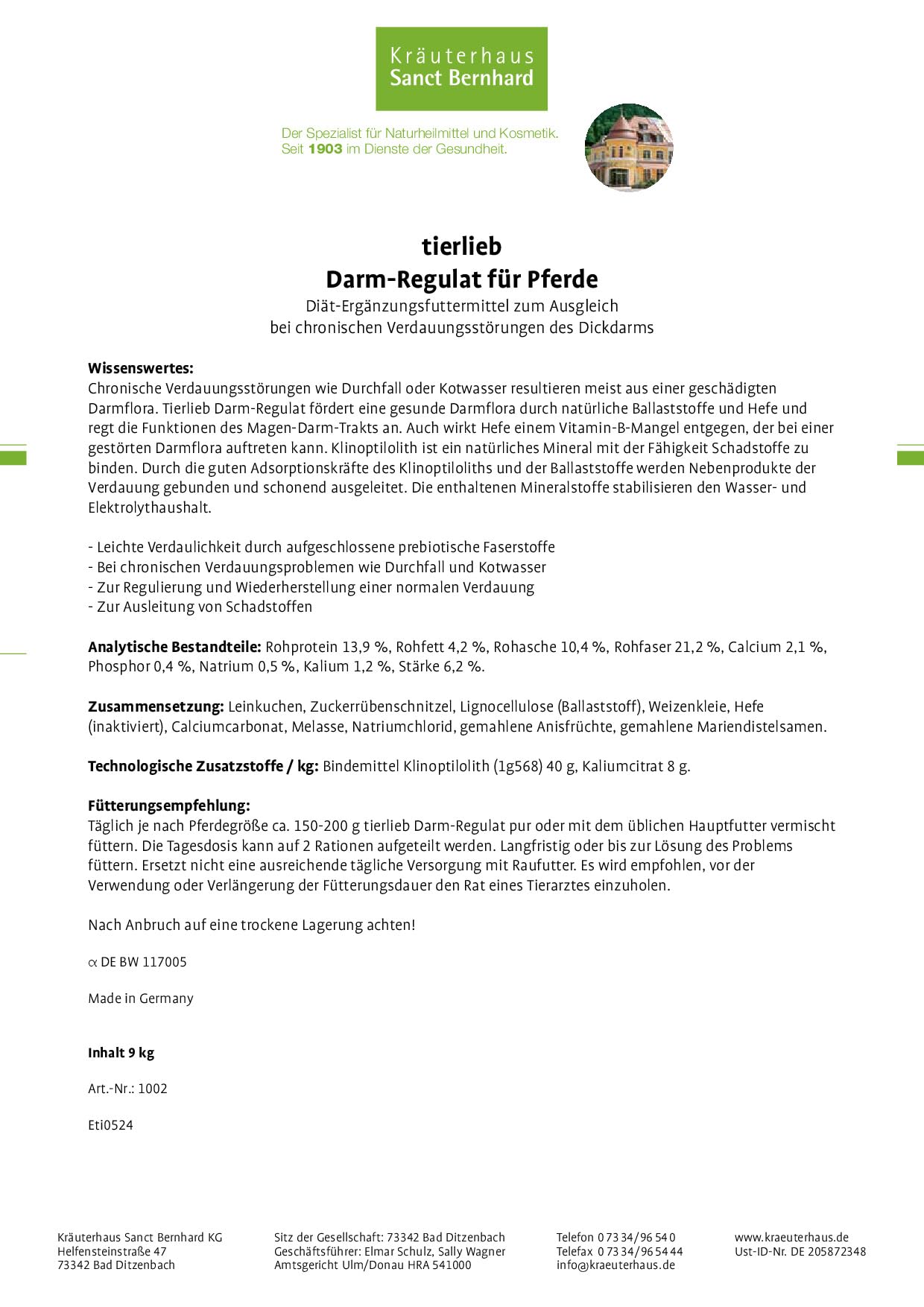 tierlieb-darm-regulat-pferde-pellets-9-kg-f-r-darmflora image 3