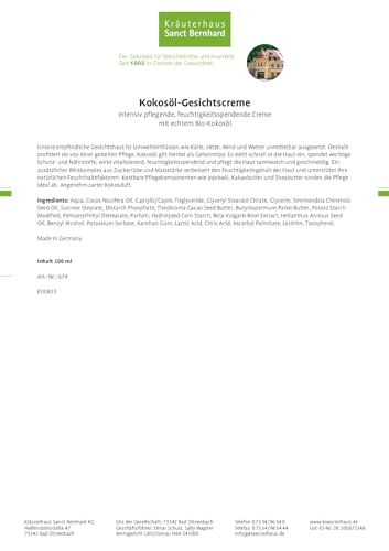 sanct-bernhard-kokos-l-gesichtscreme-100-ml-bio-kokos-l image 4