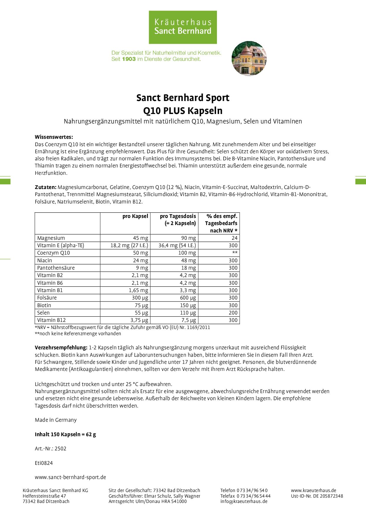 kr-uterhaus-sanct-bernhard-sport-q10-plus-150-kapseln image 2