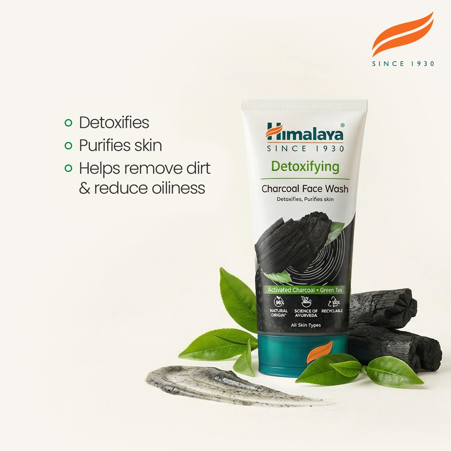 himalaya-detox-gesichtsreiniger-aktivkohle-150-ml-gr-ntee image 2