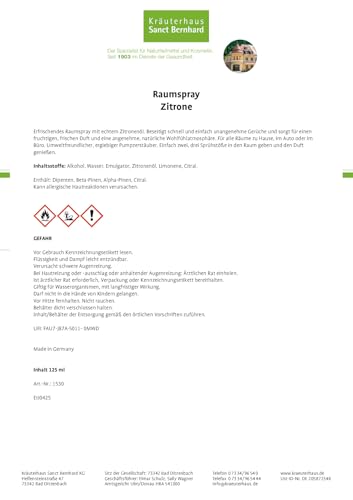 sanct-bernhard-raumspray-zitrone-125-ml-mit-zitronen-l image 4