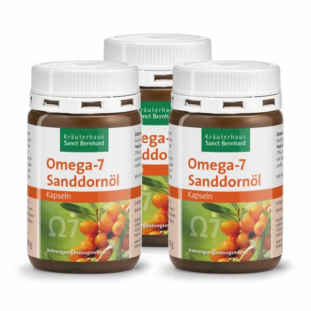 sanct-bernhard-omega-7-sanddorn-l-kapseln-3x100-bio image 1