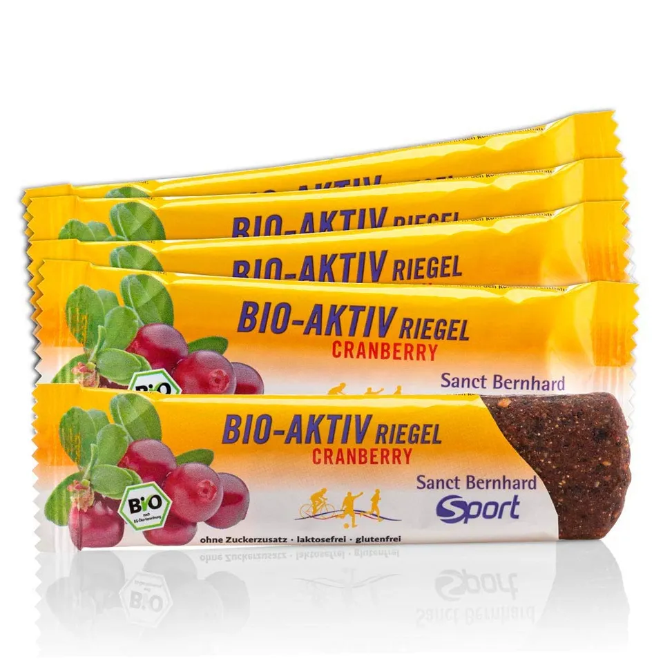 sanct-bernhard-sport-bio-aktiv-riegel-cranberry-11x40-g image 1