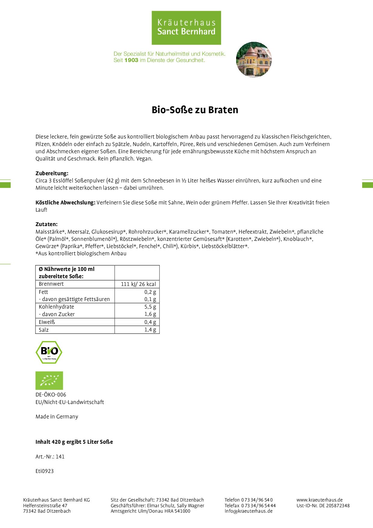 sanct-bernhard-bio-so-e-zu-braten-bratenso-e-420-g-vegan image 2