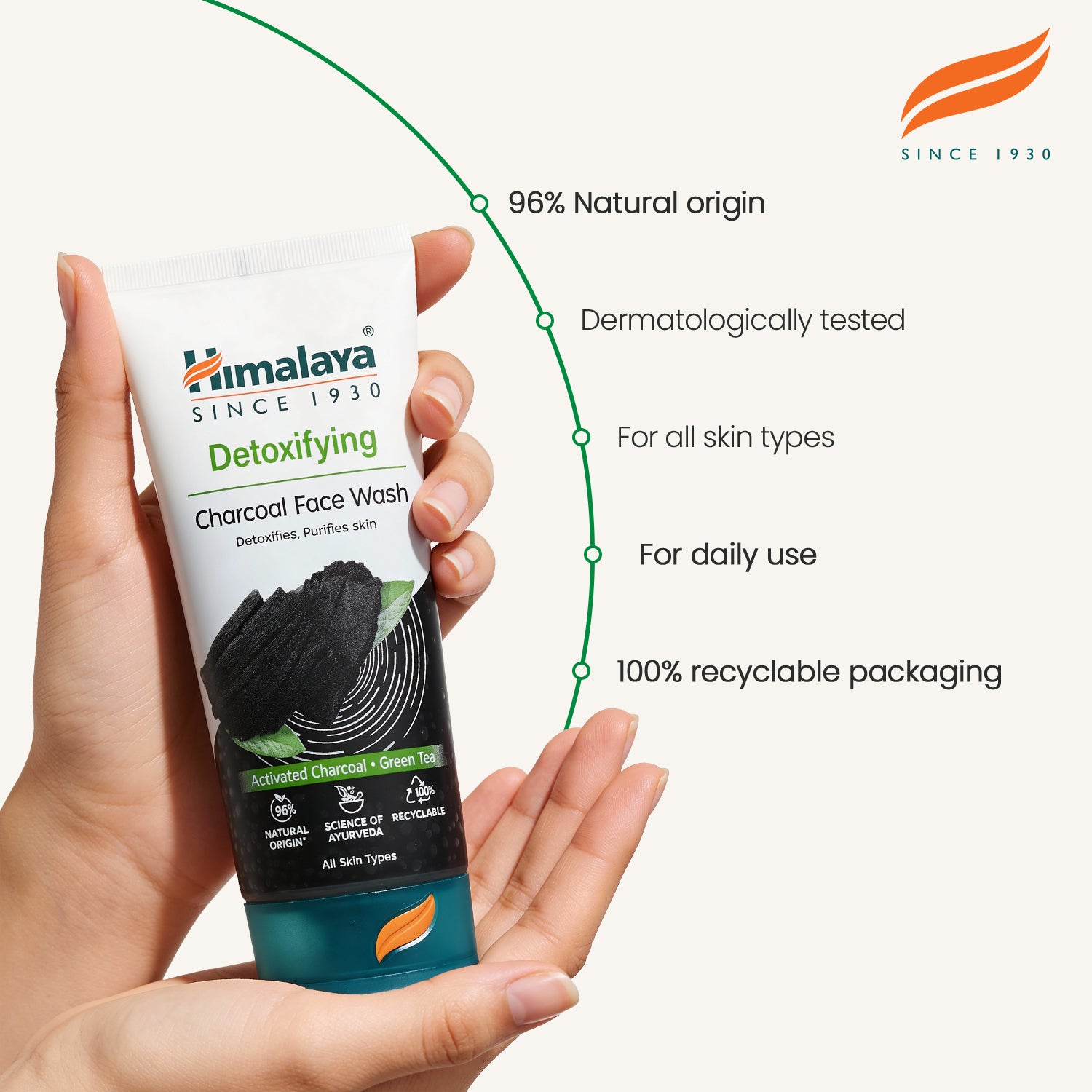himalaya-detox-gesichtsreiniger-aktivkohle-150-ml-gr-ntee image 4