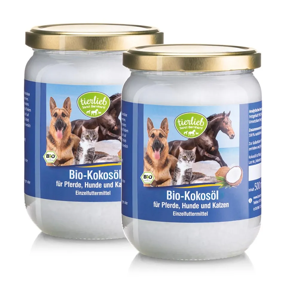 tierlieb-bio-kokos-l-pferd-hund-katze-2x500-ml-nativ image 1