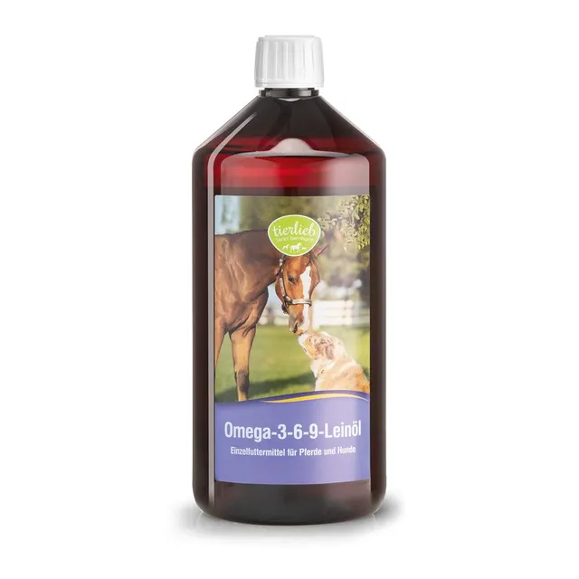 sanct-bernhard-tierlieb-lein-l-omega-3-6-9-1-liter-hund-pferd image 1