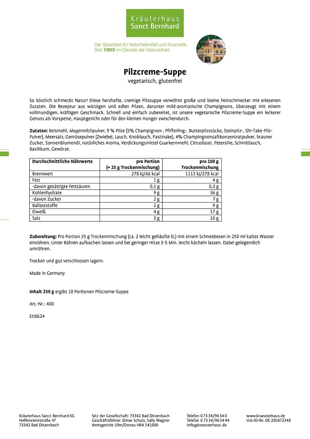 kr-uterhaus-sanct-bernhard-pilzcreme-suppe-250g-glutenfrei image 2
