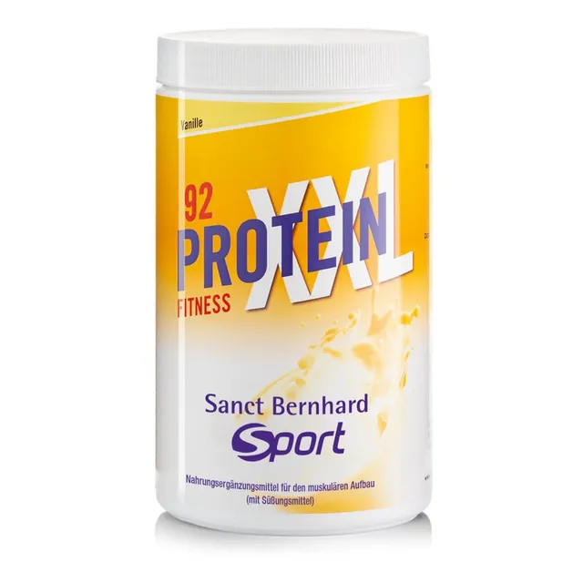 sanct-bernhard-sport-protein-xxl-92-proteinpulver-vanille-450-g image 1