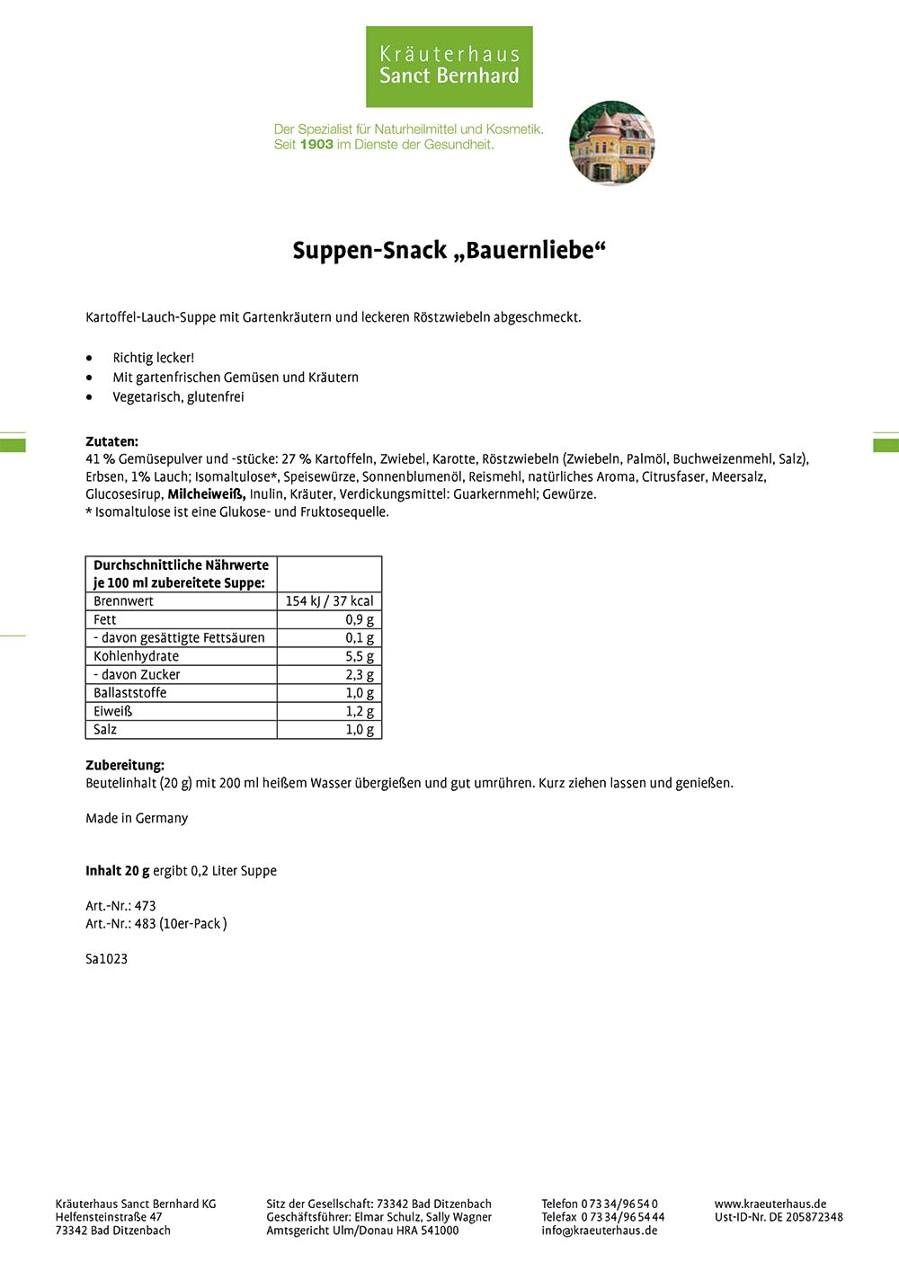 sanct-bernhard-bauernliebe-suppen-snack-kartoffel-lauch-10er-pack image 2